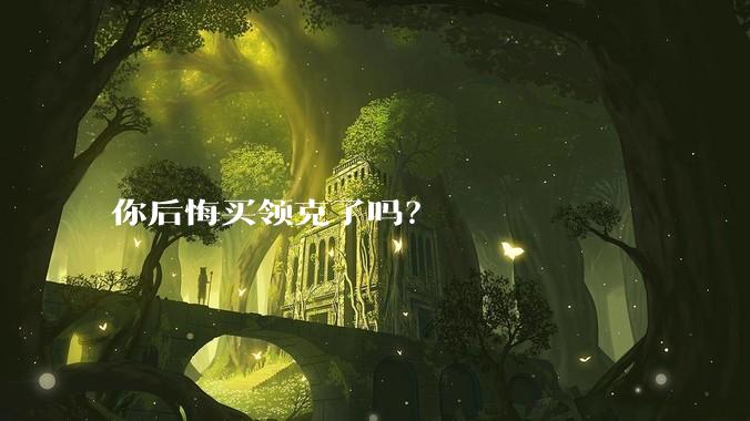 你后悔买领克了吗？